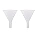 2pcs 60mm Transparent Kunststoff Trichter für Die Küche Labor Flüssigkeitstransfer, Kurz / Langen Stiel auswählbar - klar, Kurzen Stiel