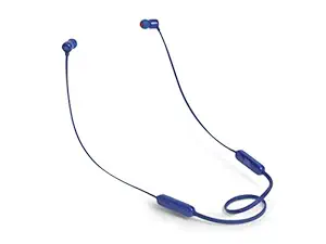 (CERTIFIED REFURBISHED) JBL T110BT Pure Bass Wireless in-Ear Headphones with Mic (Blue)