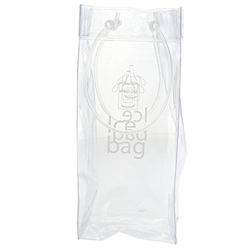 LUOEM Transparente Wine Ice Bag Kühltasche mit Griff - 3