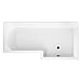 Produktbild Cassellie Halle Acryl L-förmige Dusche Badewanne 1700 mm x 700 mm, acryl, weiß, 1700mm x 700mm Right Hand - Right Hand
