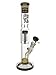 Produktbild Amsterdam XXX farbenfrohe Percolatorbong Gold Line Straight mit Eisfach, Schwarz - 38 cm, 18,8 mm - head&nature Bong-Kollektion