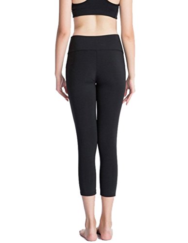 YR.Lover Damen 2er Pack Kompression Capri Legging Tight Pants - 6