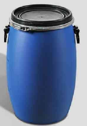 PE Spannring Deckelfass 60 Liter mit UN-X/S Gefahrgutzulassung