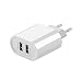 Produktbild Sink-light USB Ladegerät Reise 17W 3.4A USB Ladeadapter 2 Ports mit PowerIQ Technologi für iPhone 7 / 7Plus/ 6 / 6Plus/ 5S / 5 / 4S, iPad Air,iPad Mini,Galaxy S7 / S7Edge / S6 / S6Edge / S5 / S4 / S3, Note3/4,Kameras, MP5 / MP4 ,andere Smart Phones und PC Tabletten Weiß