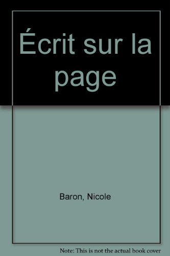 Ecrit sur la page