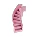 Produktbild 1 x Lego System Wendel Treppe hell rosa pink 6 x 6 x 9 1/3 gebogen Leiter Stair Castle Set Paradisa 6418 6414 6416 2046