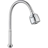 Proalet L&uuml;x Krom Kubar, Musluk Başlığı, 50 cm, Oynar Başlıklı, İki Fonksiyonlu Akış, Su Tasarruflu, Mutfak ve Lavabo Uyumlu, 