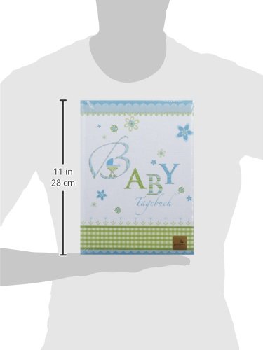 Goldbuch Babytagebuch Lovely blau 21x28cm, 44 illustrierte Seiten mit Pergamin, Leinen bedruckt, 11086 - 7