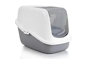 Savic Nestor Cat Toilet Home (Colour - Cold Grey)