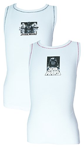 Pack of 2 Star Wars Cotton Vests - 7-8 Years / 128 cm
