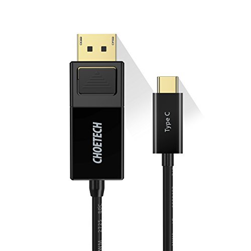 USB C auf DisplayPort Kabel (6ft/1.8m), CHOETECH (4K @ 60Hz) USB 3.1 Typ C (Thunderbolt 3 kompatibel) zum DP Kabel für 2016 MacBook Pro, MacBook 12, ChromeBook Pixel, Samsung Galaxy S8 / S8 Plus, etc - 7
