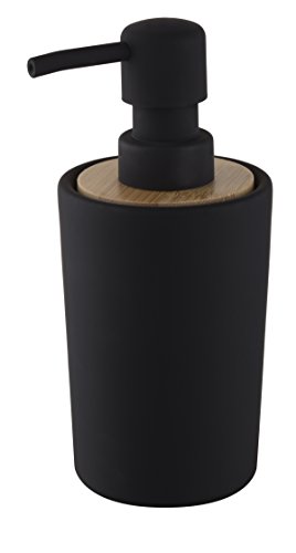 NICE SEA FREE STANDING COLLECTION - Dispenser di Sapone di Design Plain", Colore: Nero, Dimensioni: 7,5 x 8,5 x 16,5 cm