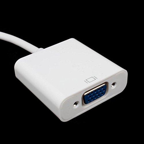 Switchali HDMI auf VGA Konverter Adapter mit Audio USB Kabel Stecker 1080P für PC (Weiß) - 3