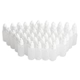Tenflyer Pack of 50 Plastic LDPE Squeezable Dropper Bottles Eye Liquid Empty New (10ml)