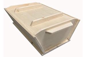 EUROSHOPPINGONLINE Madia Maddia maidda siciliana in legno lamellare personalizzabile per impasto manuale pizza napoletana contenitore cassetta cassa vaschetta porta impasto lievitazione vasca con coperchio asse pasta