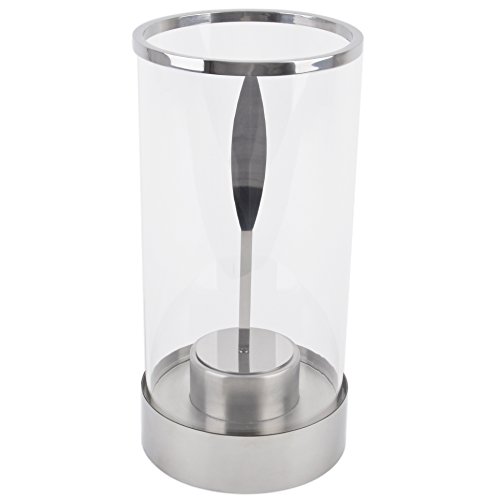 Tischfeuer Aspen Edelstahl 31x17x17cm silber Design Luxus Dekoration - 2