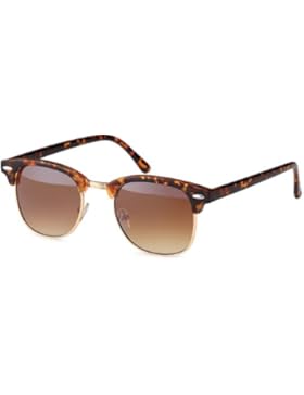 Vintage Sonnenbrille im 60er Browline-Style mit markantem Halbrahmen Clubmaster wayfarer