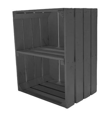 Nueva de fruta (como Zapatos Negra y CD/estante-Apilable con entre Tabla, Vertical + + + + + + natural de kontorei®