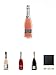 Produktbild Bellini di Canella 0,75 Liter + Canella Rosé brut Metodo Martinotti 0,75 Liter + Bellini di Canella Rossini 0,75 Liter + Canella Prosecco Spumante DOC extra dry 0,7 Liter + Schiefer Glasuntersetzer eckig ca. 9,5 cm Durchmesser