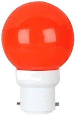 Urban king ® Xinda Mini 0.5-Watt Base B22 LED Night Bulb for Decoration, Pooja Room, Diwali, Christmas (Red).