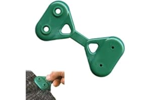 AQSACOKIYA Clip de Bâche/brise-vue, Clips pour Fixation Filet d'ombrage Fermarete Frangisole, Fixation à Suspendre pour Filet d'ombrage pour Bâche Imperméable avec oeillet, Résistant à l'hiver - 50 Pièces (Vert)