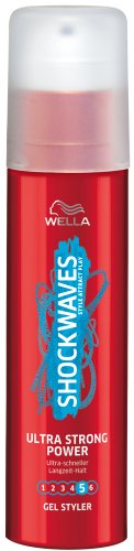 Wella Shockwaves Power Gel Styler Ultra Strong, 3er Pack (3 x 100 ml)