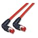 Produktbild Patchkabel, Cat. 6A, S/FTP, PiMF, DRAKA UC900, 1000 MHz, Stecker 90° gewinkelt, rot 0,5m