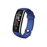 TINGSU Smart Color Screen Blutdruck Training Herzfrequenz Schrittzähler Smart Watch (schwarz)