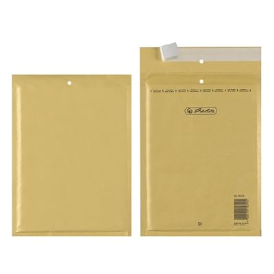 Herlitz 793406 Pack de 10 enveloppes matelassées D/4 180 x 260 mm (Marron) (Import Allemagne)