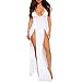 Produktbild Bibao Damen Sexy Herve Leger Kleid V-Nect rückenfrei lang Party Nacht Club Kleider, L, weiß, 43453