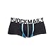 Produktbild POIUDE Herren Boxershorts Männer Unterwäsche Baumwolle Sexy Shorts Unterhose Brief Pouch Soft Slip Höschen Slip(Schwarz, XXL)