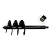 Produktbild Desirabely | Ground Drill Bit Spiral Pole Garden Planting Loose Soil Drill Bits Hand Drill Digger Auger, Auger Ground Drill Garden Soil Cultivator Tool - Deep Cultivating