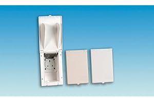 PENNINE LEISURE SUPPLIES CARAVAN CAMPER FLUSH FITTING 240V OBLONG OUTLET