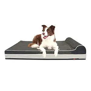 Laifug Orthopedic Memory Foam Extra Large Dog Bed with Pillow and Durable Water Proof Liner & Removable Washable Cover & Smart Design (Large (46