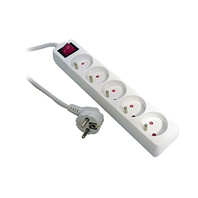 Zenitech - Bloc 5 Prises 16A inter Blanc