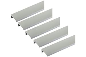 SOTECH 5 pezzi maniglie per mobili Blanket Jane 150 mm cromo opaco BA 96 mm maniglie per mobili per il montaggio sul lato interno del frontale incl. viti di fissaggio