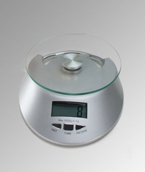 5kg/1g Küchenwaage KE-S silber – Briefwaage Tischwaage Digitalwaage G&G - 4