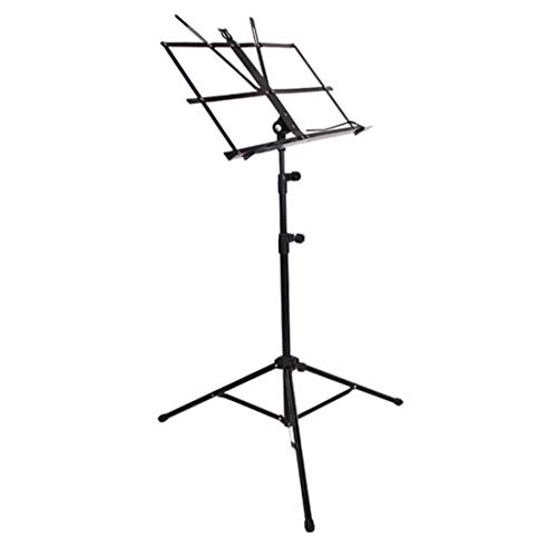 Preisvergleich Produktbild Rolanli Notenständer Gitarre, Tragbarer Notenständer Verstellbare Höhenverstellbar (75-150cm)