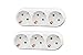 Produktbild INIBUD Mehrfachstecker 2er pack 3-fach Steckdosenadapter Steckdose 3 Schukostecker stecker Multistecker Adapterstecker Schutzkontakt Sicherheit geprüft