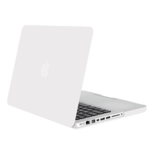 MOSISO Ultra Slim Plastik Hartschale Schutzhülle Hülle Snap Case für MacBook Pro 13 Zoll mit CD-ROM Drive (A1278), Weiß