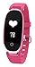 Produktbild 3C-LIFE Touchscreen Bluetooth Smart Watch with Message Notification/Sport,Sleep Activity Tracker/Sleep/Heart Rate Monitor/sedentary Reminder/pedometer/ipx67 Waterproof for Women [Rose Red]