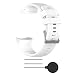 Produktbild Ersatzarmband für Polar Vantage V,Colorful Silikon Uhrenarmband Einstellbar Replacement Wechselarmband Sport Watch Band für Polar Vantage V Smartwatch (Weiß)