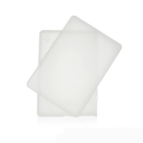 Generic Matt Tasche Case für Apple New macbook white 13 13.3 Zoll Model Schutzhülle Etui (ohne Apple Ausschnitt logo) Model A1342-Transparent - 5