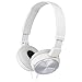 Price comparison product image Sony MDRZX310W.AE Foldable Headphones - Metallic White
