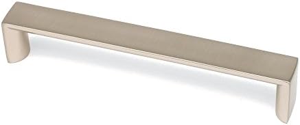 FITTINGSCO TRAFALGA, Square 'D' Handle, 160mm Centres, Brushed Nickel
