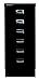 Produktbild Bisley MultiDrawer, 29er Serie mit Sockel, DIN A4, 6 Schubladen, Metall, 633 Schwarz, 38 x 27.9 x 67 cm