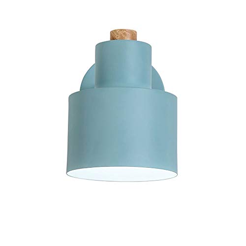 Preisvergleich Produktbild FXING Cute Macaron Metall Wandleuchte Kinderzimmer Spaß Holz Wandleuchte Wandleuchten Bunte Prinzessin Zimmer nachttischlampe Für Schlafzimmer Candy Farben Wandlaterne für Office Studie Halle Wohnzim