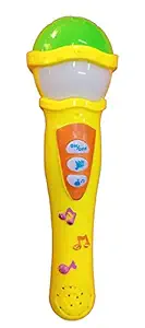 Lw Toys Musical Microphone Singing mic Toy with Lights and self Voice | Sound Toys for Kids- Multi Color