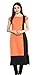 Kurti for women (Rayon, Orange, Length : 42 Inches) RS.399.00