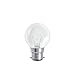 Produktbild Bulk Hardware BH04615 Golfball-Glühlampe für rauen Einsatz, Klar, B22 Bajonettsockel, 25 W, Weiß, 5 Stück
